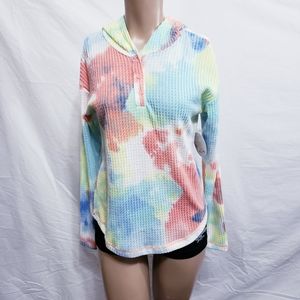 Full circle trends tie dye sweater shirt size S
